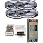 Powerr Led Aydınlatma 20 Metre 12V 60 Ledli Rgb Iç Mekan Şerit LED 20A Slim Trafo 36 A Rf LED Kontrol Üniteli Set