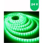 Powerr Led Aydınlatma 24 Volt 5050 Smd Yeşil Dış Mekan 60 Ledli 5 Metre Şerit LED