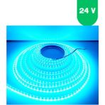 Powerr Led Aydınlatma 24 Volt 8 mm Pixel Turkuaz Iç Mekan 120 Ledli 10 Metre Şerit LED