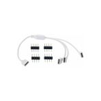 Powerr Led Aydınlatma Rgb Şerit LED Üçlü Pin 1 Giriş 3 Çıkış Ara Bağlantılı Çoğaltıcı ve Iğne