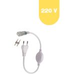 Powerr Led Aydınlatma Tek Renk Hortum LED Fiş 220 V Güç Kablosu 2 Pin