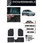 POWERSHIELD POWERSHILED Renault Clio 2 1998-2004 Arası Uyumlu Araca Özel 4d Havuzlu Oto Paspas Takımı - Siyah
