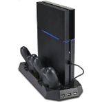 Powerstar YH22 PS4 Slim Çift Fanlı Dikey Soğutucu ve Kol Şarj Edici