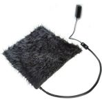 Powertec Kedi Köpek Isıtıcı Ped 48X48CM 5cm Kalınlık Peluş Yumusak Kumaş Yıkanabilir 12V