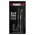 Powertec Tr-404 Şarjlı Burun Kulak Kaş Şekillendirici Kıl Tüy Alma Pro Set Tıraş Makinesi 2'Si 1 Arada Siyah