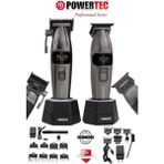 Powertec Tr-4646 & Tr-2626 Profesyonel Tıraş Makinesi 2'Li Set | Erkek Bakım Seti