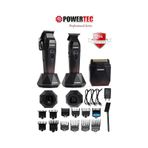 Powertec TR-5800 Saç-Sakal-Ense-Günlük Tıraş Makinesi 3'lü Set 0.5mm Tarak Dahil cok-renkli