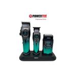 Powertec Tr-5900 Saç-Sakal-Ense-Günlük Tıraş Makinesi 3'Lü Set Siyah