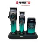 Powertec Tr-5900 Saç-Sakal-Ense-Günlük Tıraş Makinesi 3'Lü Set