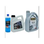 Powerten 5W30 Motor Yağı 4 Litre + Kırmızı Antifriz 3 Litre + Cam Suyu 2025