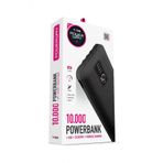 Powerway 10.000 Mah Kablolu Dijital Göstergeli Gerçek 10.000 Mah Garantili İnce Tasarım TX108 Siyah Powerbank