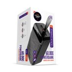POWERWAY 60.000 Mah Pd 22.5w Kablolu 3.0 Hızlı Şarj Gerçek 60.000 Mah Garantili Işıklı Qc60 Siyah Powerbank
