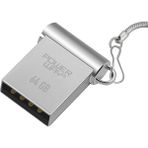 Powerway 64 GB USB 3.0 Yüksek Hızlı Metal Mini Usb Flash Bellek - Gri Metal