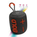 Powerway Bold TWS Siyah Ses Bombası Kablosuz Taşınabilir Bluetooth Hoparlör