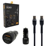 Powerway CC36 3.1A 20 W Araç Şarjı Type C USB Kablo