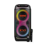 Powerway CIO 100W 80 cm +Bass Pro Dijital Ekran Gitar Saz Girişli Karaoke Parti Ses Sistemi Hoparlör