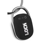Powerway Lock Siyah Taşınabilir Bluetooth Hoparlör Ses Bombası Kilit Özellikli Yüksek Ses Gücü