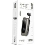 Powerway Proset Mikrofonlu Yaka Askılı Şarj Göstergeli Makaralı Bluetooth Kulaklık - Siyah