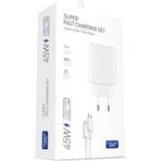 Powerway S45S PD 45W Type-C QC 3.0 Süper Hızlı Adaptör ve Kablo