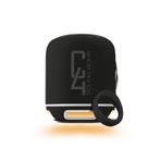 POWERWAY Siyah Taşınabilir Bluetooth Hoparlör Ses Bombası Yüksek Ses Gücü Sese Duyarlı Led Işık C4