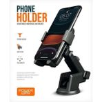 Powerway TT13 Torpido Üstü ve Ön Cam Teleskopik Araç İçi Telefon Tutucu Karbon Fiber Telefon Tutucu - Altın - Siyah