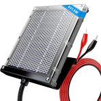 POWOXI 6V 1,5W Güneş Paneli Geyik Besleyici Pil Şarj Etmek için Su Geçirmez Dış Mekan Güneş Enerjili Şarj Cihazı Montaj Braketli (6v Geyik Besleyici Güneş Paneli 1,5W)