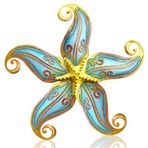 POXOHO 30,48 cm Metal Deniz Yıldızı Duvar Dekoru, El Yapımı İçi Boş Deniz Dalgası Desenli Sanat Duvarı, Dış Mekan Asma Cam Duvar Heykeli, Ev, Bahçe, Oturma Odası, Banyo Duvar Dekorasyonu için Uygun