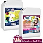 Poxy Bebeklere Özel Sıvı Çamaşır Deterjanı 5 Lt (125 Yıkama) & Sıvı Çamaşır Leke Çıkarıcı 5 Lt