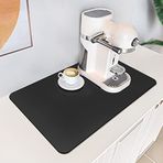 PoYang Kahve Matı: Kauçuk Destekli Kahve Bar Matı, 12" X 17" Tezgahlar için Emici Kahve Makinesi Matı Lekeleri Gizleyin, Kahve Barı Aksesuarları Espresso Makinesi Kahve Tenceresi Altına Uygun Kahve