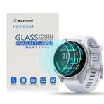 Poyiccot Fenix 8 43 mm Ekran Koruyucu ile Uyumlu, Temperli Cam Ekran Koruyucu Su Geçirmez HD Şeffaf Film Garmin Fenix 8 43 mm Aksesuarlarla Uyumlu, 3 Paket