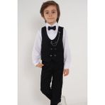 Poyraz Kids Erkek Çocuk Takım Elbise - Siyah - 1 Yaş