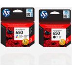Poyraz Toner CZ102AE HP 650 Siyah CZ101AE Hp 650 Renkli Kartuş Set