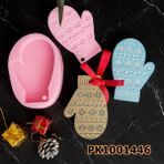 Poyrish 1037 - Silikon Kalıp Mum Kalıbı - Yılbaşı Eldiven - Çok Renkli - Standart