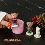 Poyrish 1154 - Silikon Kalıp Mum Kalıbı - Minik Teddy Ayıcık - Çok Renkli - Standart