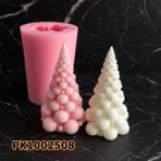 Poyrish PK1002508 - Silikon Kalıp Mum Kalıbı - Bubble Çam Ağacı - Çok Renkli - Standart