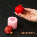 Poyrish PK1002732 - Silikon Kalıp Mum Kalıbı - Nar Orta Boy - Çok Renkli - Standart