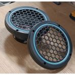 Pozart 16CM Neon Işıklı Midrange ve Hoparlör Kapağı 1takım (2ADET) - açık mavi