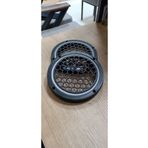 Pozart Audıo Systems 16Cm Beyaz Neon Isikli Hoparlor Ve Midrange Kapagi 1Takim (2Adet) Vidalanabilir