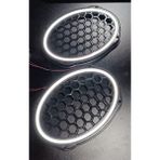 Pozart Oval 6x9 Neon Işıklı Midrange ve Hoparlör Kapağı 1TAKIM(2ADET) - beyaz