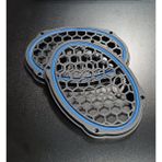 Pozart Oval 6x9 Neon Işıklı Midrange ve Hoparlör Kapağı 1TAKIM(2ADET) - mavi