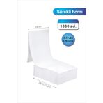 POZİTİF FORM 5,5x24 Kantar Fişi 2 Nüsha 1000 Adet , Beyaz Otokopili Sürekli Form (5,5x24 cm)