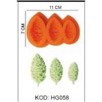 Pozitif Silikon Kalıp Yılbaşı Çam Ağacı Derin 3 Lü HG-058 - 1 Adet