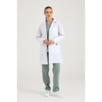 Pozitif Üniforma Doktor Önlüğü - Hemşire - Eczacı - Öğretmen - Erkek - Beyaz - Alpaka Kumaş - 2XL