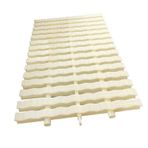 PPS plastikten birinci sınıf havuz gider kapağı, iç ve dış mekanlar için 8 ızgara şerit, uzun ömürlü taşma koruması, boyut 25 x 100 cm, güvenli su için ideal