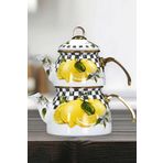 PR Home Lemon Gold Model Emaye Çaydanlık