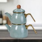 PR Home Soft Green Mini Model Emaye Çaydanlık