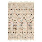 Prachi Bej Bambu Makinada Yıkanabilir Kaymaz Taban Dijital Makine Baskı Salon Halı-I-Mvh-Zen-Z-4104-160x350