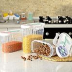 Practika Papatya Erzak Kabı 1.2 Lt Dayanıklı Plastik Kuru Gıda Saklama Kabı - Ebatlar