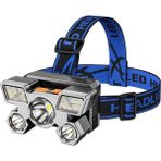 Practika Şarjlı Kafa Lambası 212 Model 5 LED 4 Modlu Avcı Balıkçı Kamp Feneri - -- - #