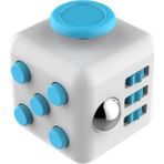 Practika Stres Küpü Mavi Beyaz - Fidget Cube Blue White